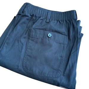 David Taylor Collection Men Black Elastic Dress Pants 42X30(40x30) Pleated